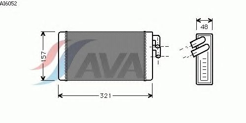 Радиатор отопителя AVA QUALITY COOLING AI6052