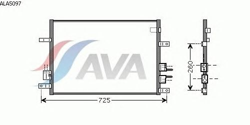 Радиатор кондиционера AVA QUALITY COOLING ALA5097