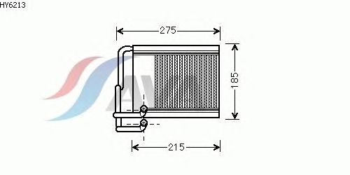 Радиатор отопителя AVA QUALITY COOLING HY6213