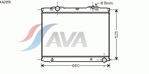 Радиатор, охлаждение двигателя AVA QUALITY COOLING KA2055