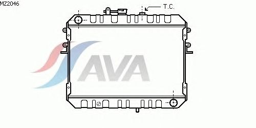 Радиатор, охлаждение двигателя AVA QUALITY COOLING MZ2046
