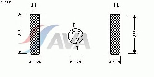 Осушитель кондиционера AVA QUALITY COOLING RTD094