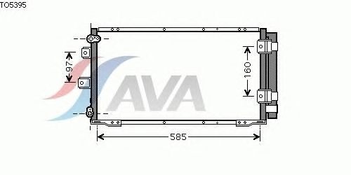 Радиатор кондиционера AVA QUALITY COOLING TO5395