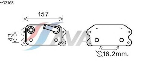 Масляный радиатор AVA QUALITY COOLING VO3168