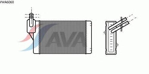 Радиатор отопителя AVA QUALITY COOLING VWA6060