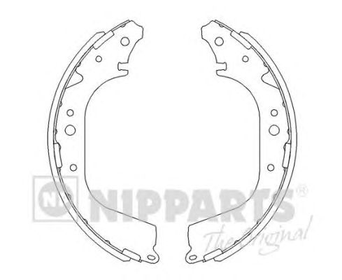 Тормозные колодки NIPPARTS J3501040