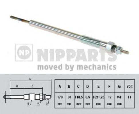 Свеча накала NIPPARTS N5715016