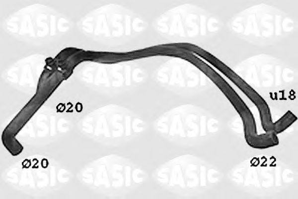 Шланг радиатора SASIC SWH4249