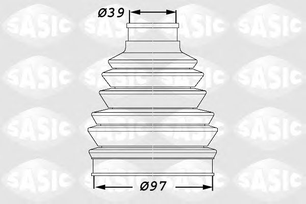 Комплект пыльника ШРУСа SASIC 1900005
