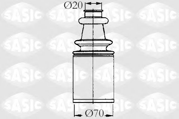 Комплект пильника ШРКШ SASIC 2873693