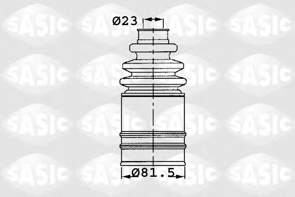 Комплект пыльника ШРУСа SASIC 1904006