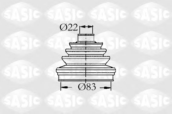 Комплект пыльника ШРУСа SASIC 4003431