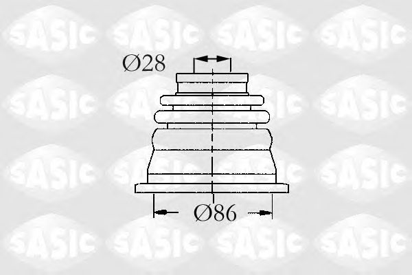 Комплект пыльника ШРУСа SASIC 4003464