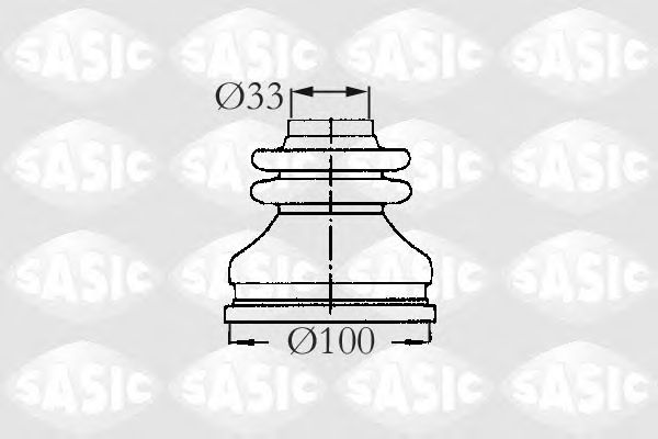 Комплект пыльника ШРУСа SASIC 2873783