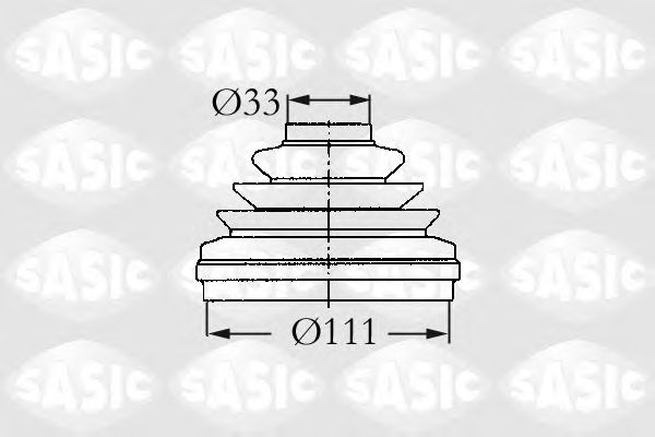 Комплект пыльника ШРУСа SASIC 2933993