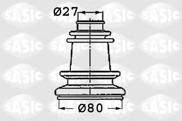 Комплект пыльника ШРУСа SASIC 4003409