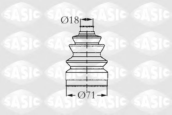 Комплект пыльника ШРУСа SASIC 2003418