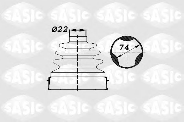 Комплект пыльника ШРУСа SASIC 1906010