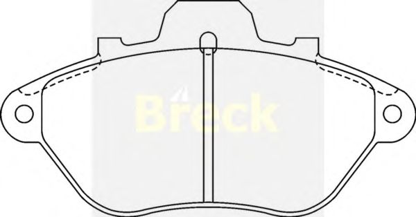 Тормозные колодки BRECK 21296 00 701 10