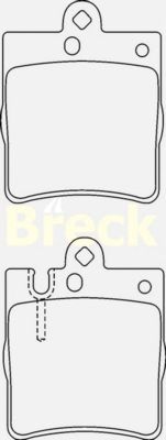 Тормозные колодки BRECK 21899 00 702 20