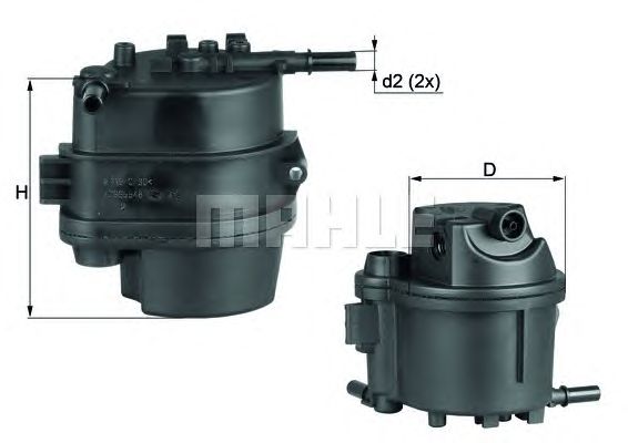 Топливный фильтр MAHLE ORIGINAL KL 777D