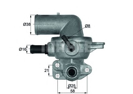 Термостат MAHLE ORIGINAL TI 133 88D