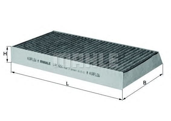 Фильтр салона MAHLE ORIGINAL LAK 684