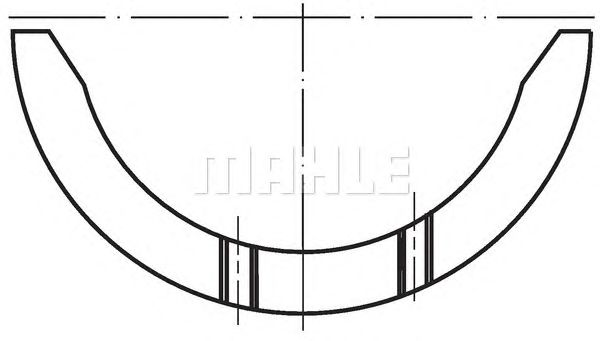 Дистанционная шайба коленвала MAHLE ORIGINAL 099 AS 18740 000