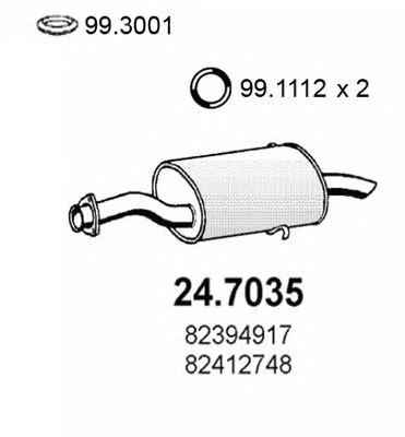 Глушитель ASSO 24.7035