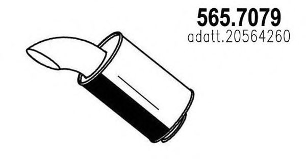 Глушитель ASSO 565.7079
