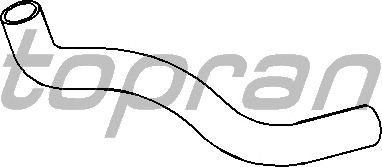 Шланг радіатора TOPRAN 102 722