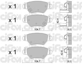 Тормозные колодки CIFAM 822-259-0