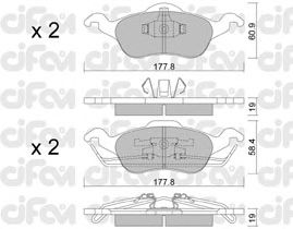 Тормозные колодки CIFAM 822-291-0