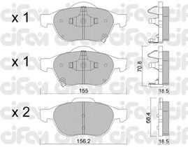 Тормозные колодки CIFAM 822-448-0