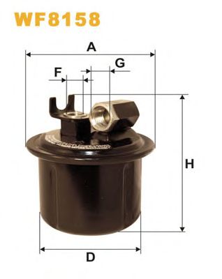 Топливный фильтр WIX FILTERS WF8158