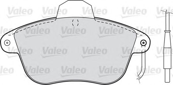 Тормозные колодки VALEO 598028