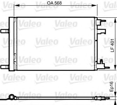 Радиатор кондиционера VALEO 814201