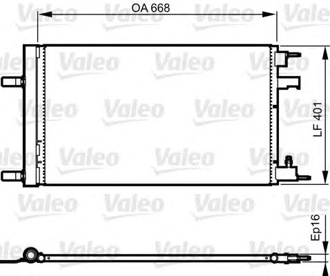 Радіатор кондиціонера VALEO 814202
