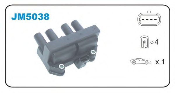 Катушка зажигания JANMOR JM5038
