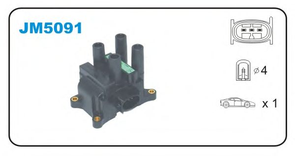 Катушка зажигания JANMOR JM5091
