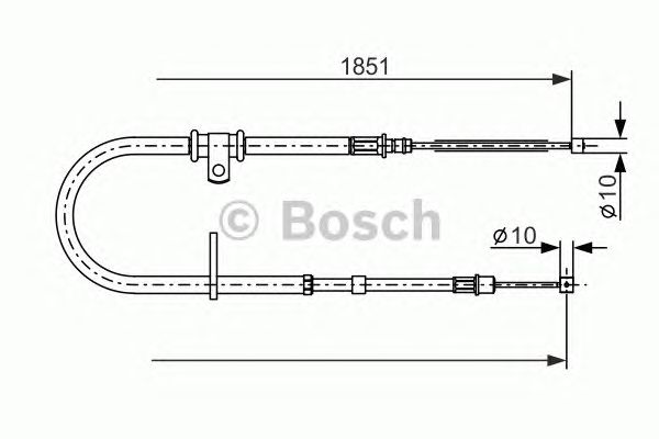 Трос ручника BOSCH 1 987 477 862