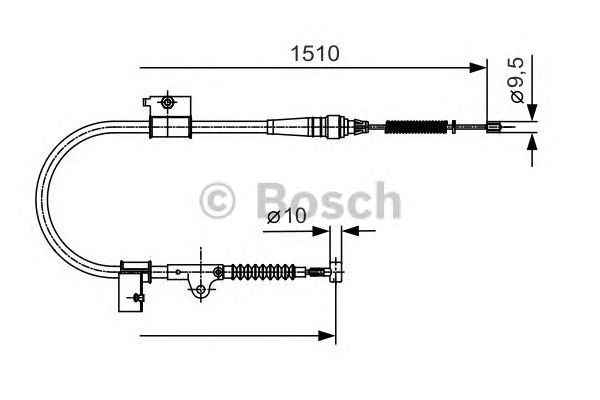 Трос ручника BOSCH 1 987 482 050