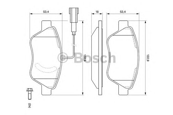 Тормозные колодки BOSCH 0 986 494 070