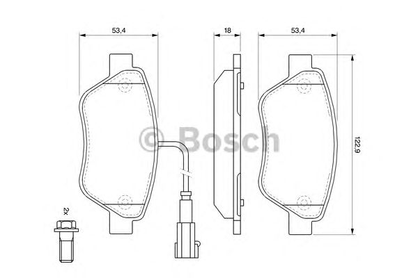 Тормозные колодки BOSCH 0 986 494 113