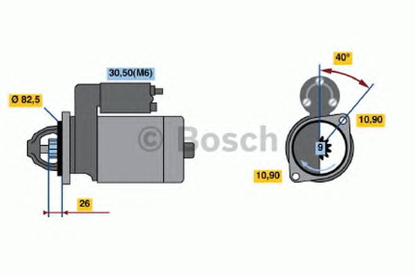 Стартер BOSCH 0 001 223 016