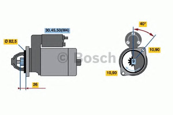 Стартер BOSCH 0 001 231 018