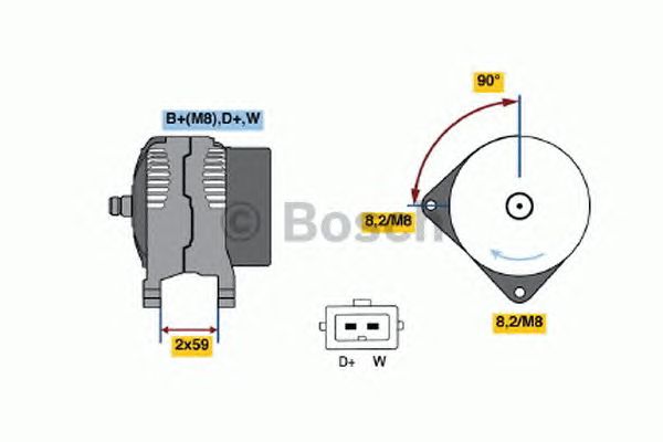Генератор BOSCH 0 123 320 027