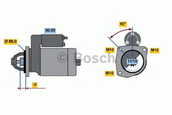 Стартер BOSCH 0 986 013 240