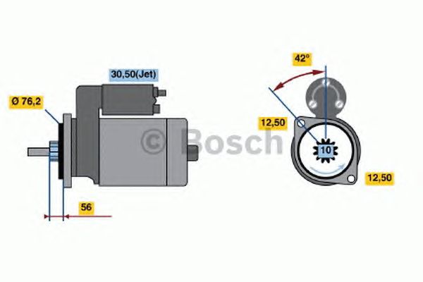 Стартер BOSCH 0 986 016 300