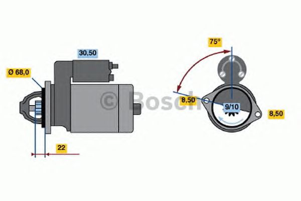Стартер BOSCH 0 986 017 120